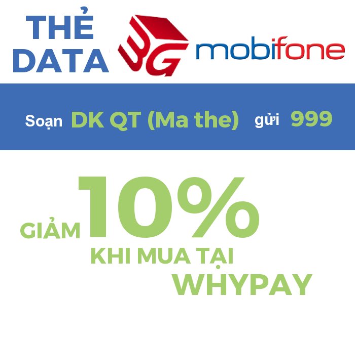 Hướng dẫn nạp thẻ Data 3G Mobifone